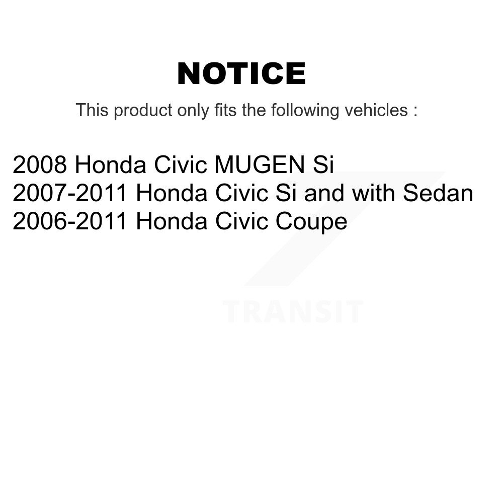 Front Rear Suspension Struts And Shock Absorbers Kit For Honda Civic K78-100980 - Image 2