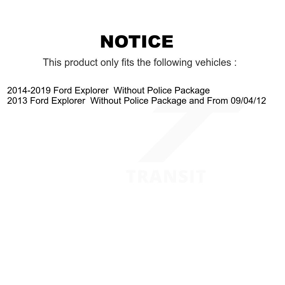 Front Rear Suspension Struts And Shock Absorbers Kit For Ford Explorer K78-100995 - Image 2