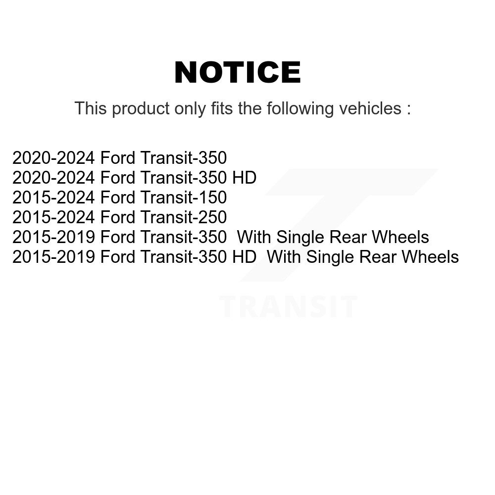 Rear Suspension Shock Absorbers Pair For Ford Transit-250 Transit-150 Transit-350 HD K78-101064 - Image 2