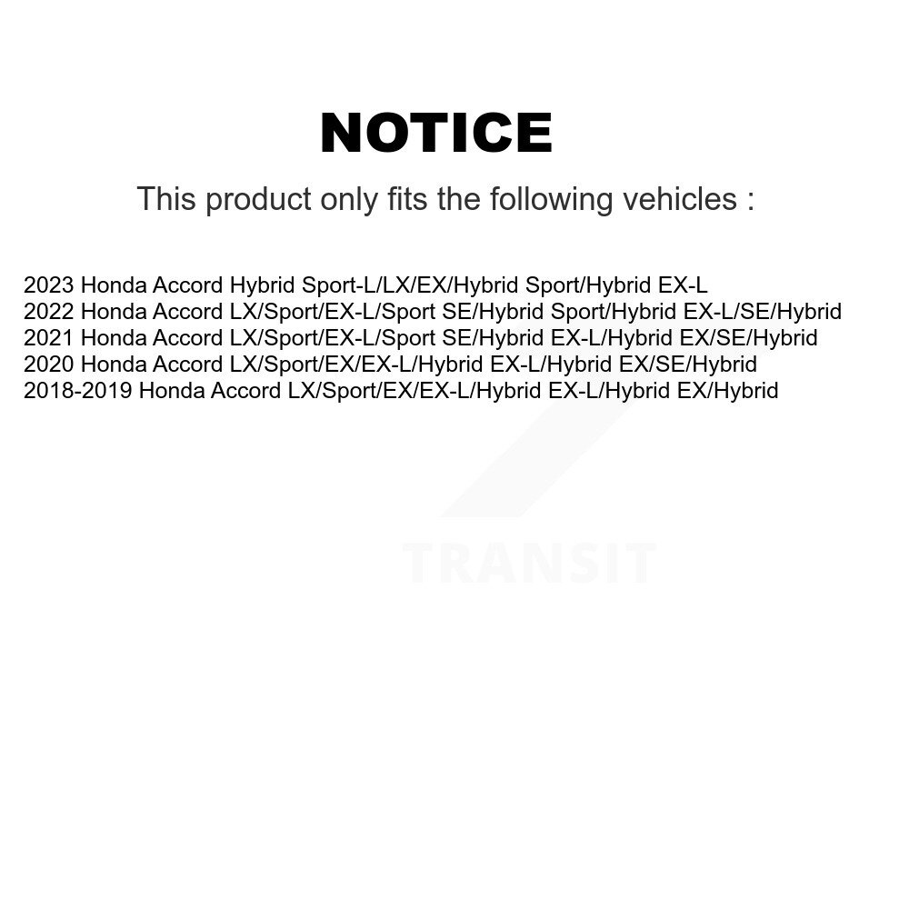 Rear Suspension Shock Absorbers Pair For Honda Accord K78-101069 - Image 2