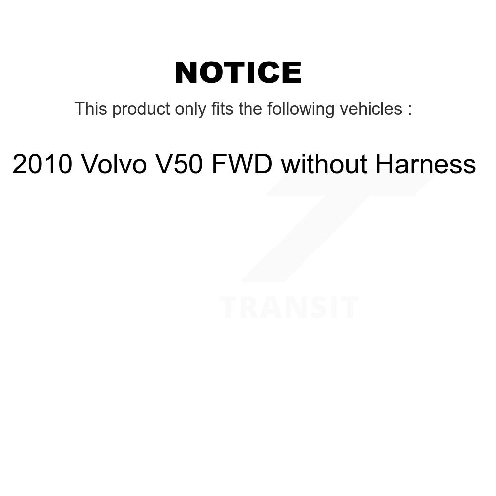 Rear Wheel Hub Bearing And Extra ABS Sensor Kit For 2010 Volvo V50 FWD without Harness K7S-100493 - Image 2