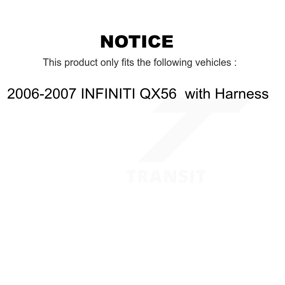 Rear Wheel Hub Bearing And Extra ABS Sensor Kit For 2006-2007 INFINITI QX56 with Harness K7S-100544 - Image 2