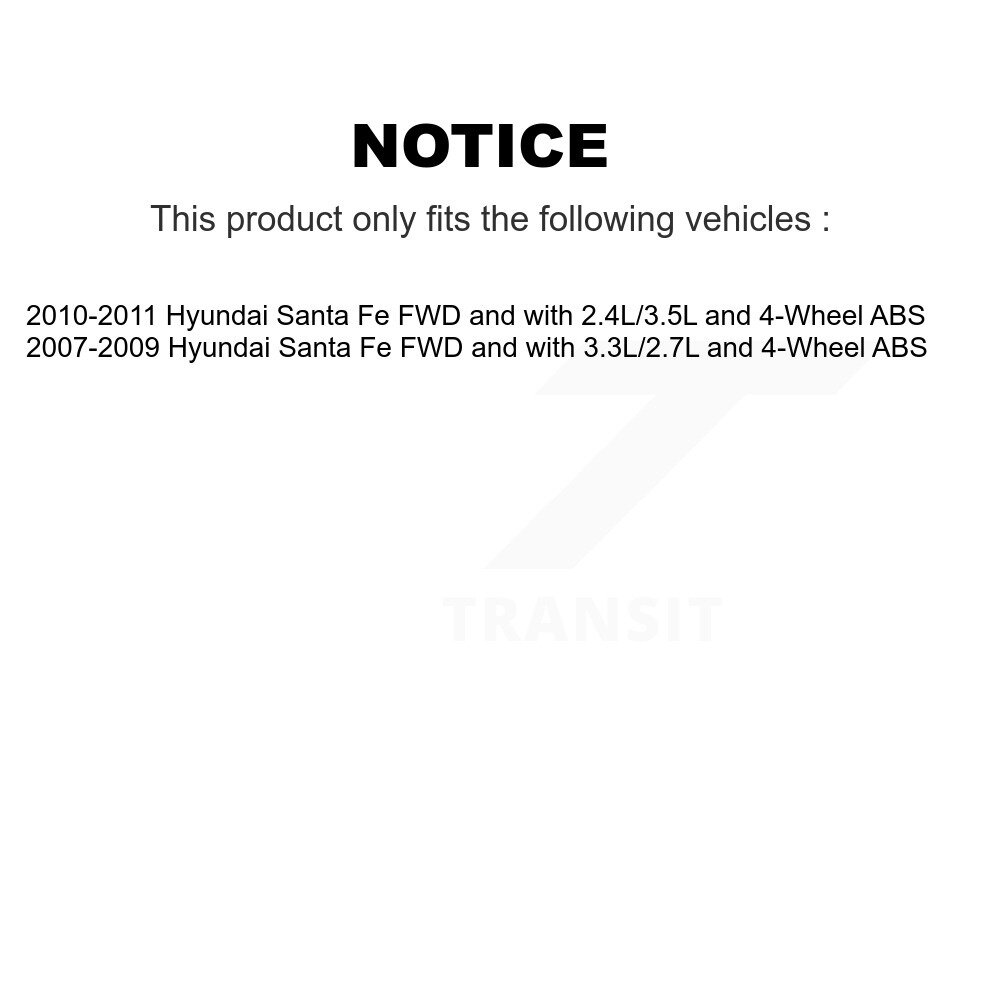 Rear Wheel Hub Bearing And Extra ABS Sensor Kit For Hyundai Santa Fe K7S-100630 - Image 2