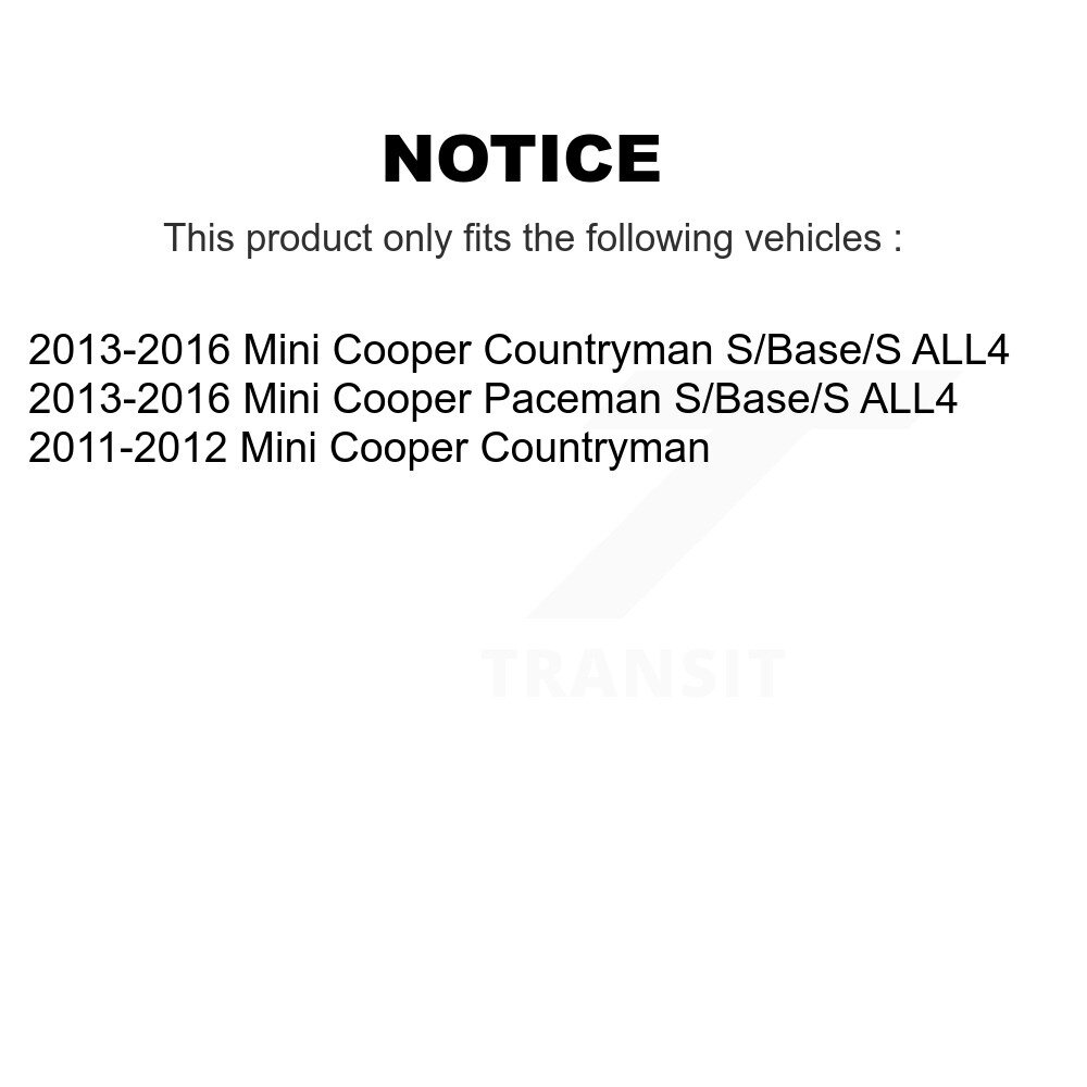 Rear Disc Brake Rotors Pair For Mini Cooper Countryman Paceman K8-100925 - Image 2