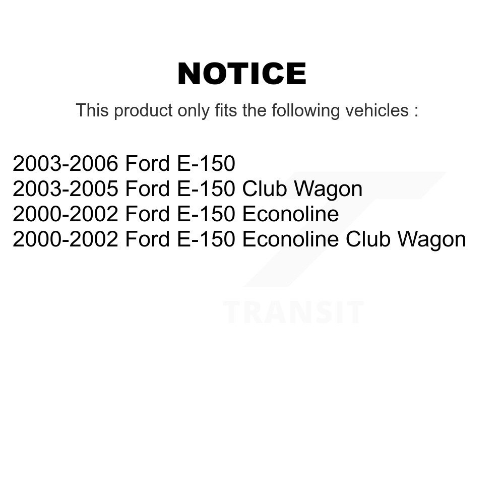 Rear Brake Drums Pair For Ford E-150 Econoline Club Wagon K8-101871 - Image 2