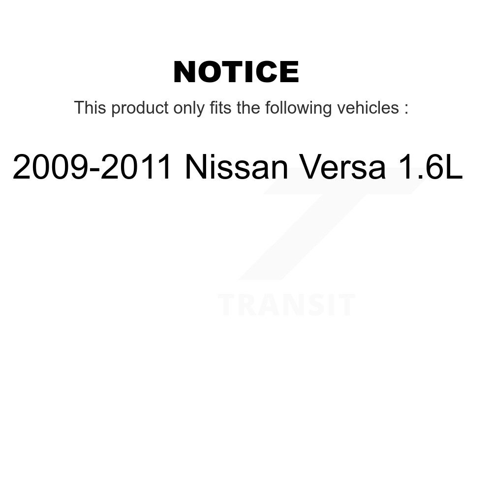 Rear Brake Drums Pair For 2009-2011 Nissan Versa 1.6L K8-101912 - Image 2