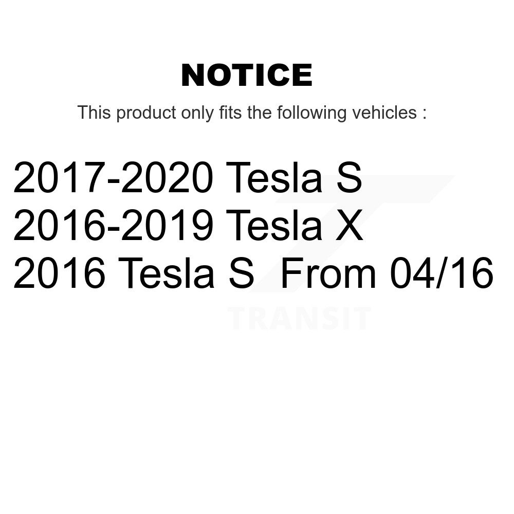 Rear Disc Brake Rotors Pair For Tesla S X K8-102349 - Image 2