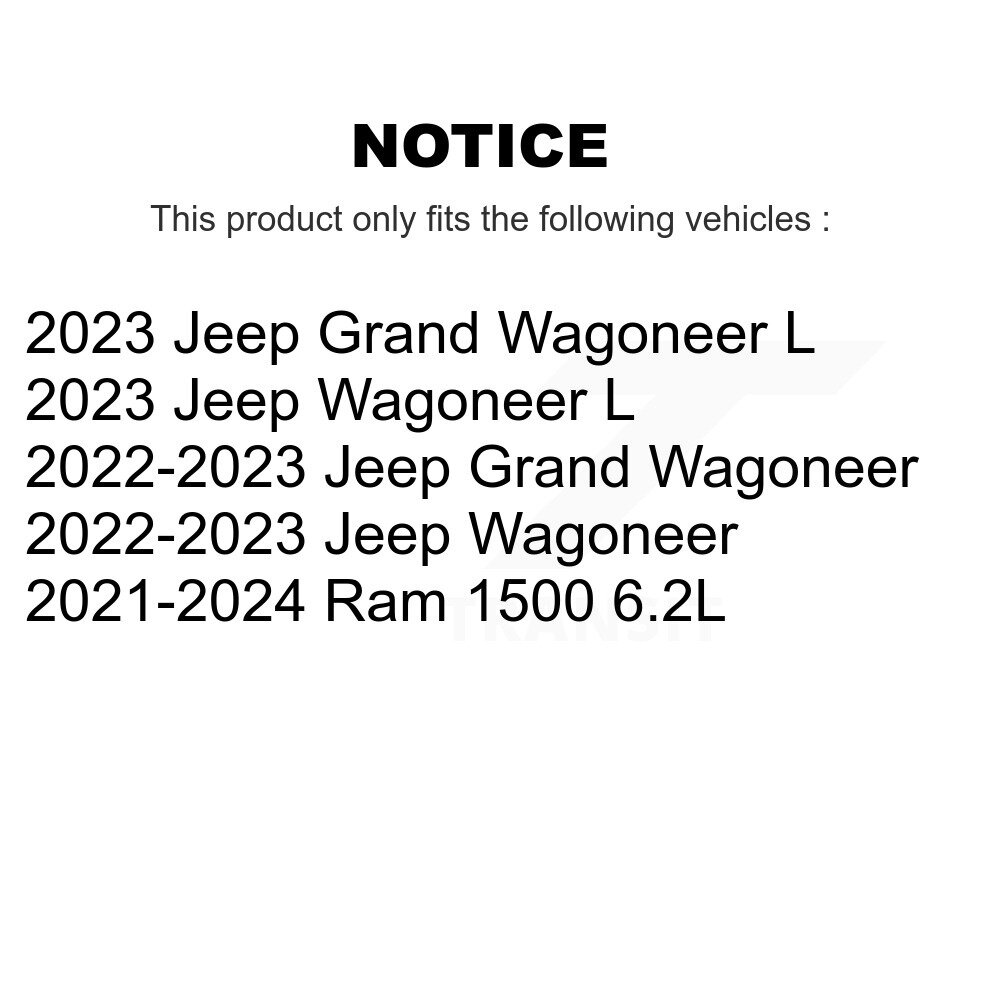 Rear Disc Brake Rotors Pair For Ram 1500 Jeep Wagoneer Grand L K8-102646 - Image 2