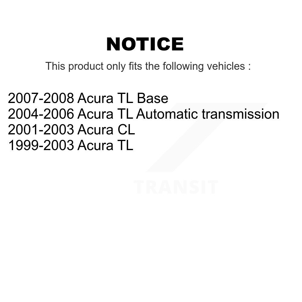 Front Rear Disc Brake Caliper Left Right Side (Driver Passenger) Kit For Acura TL CL KBC-100030 - Image 2
