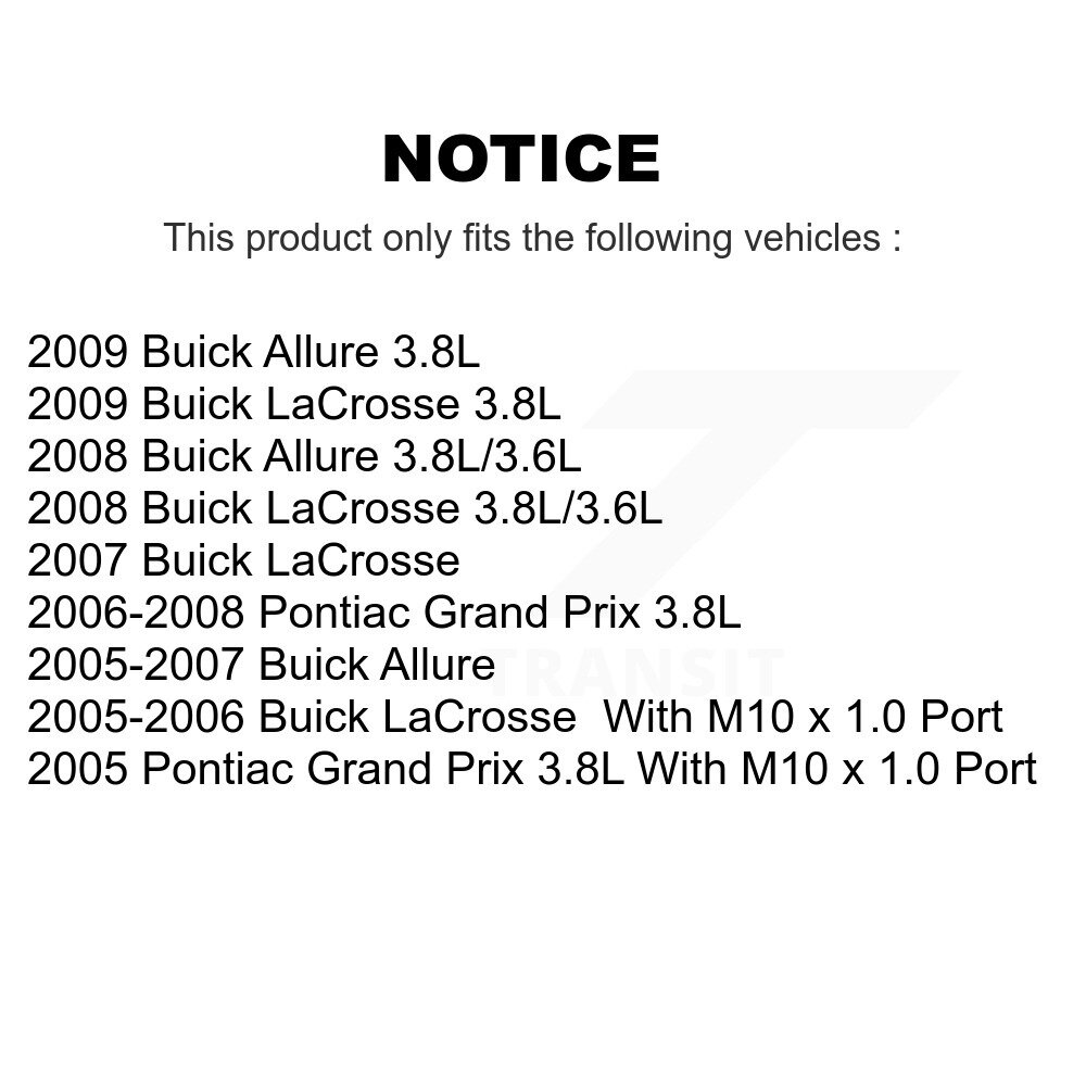 Front Rear Brake Caliper Left Right Side Kit For Buick LaCrosse Pontiac Grand Prix Allure KBC-100075 - Image 2
