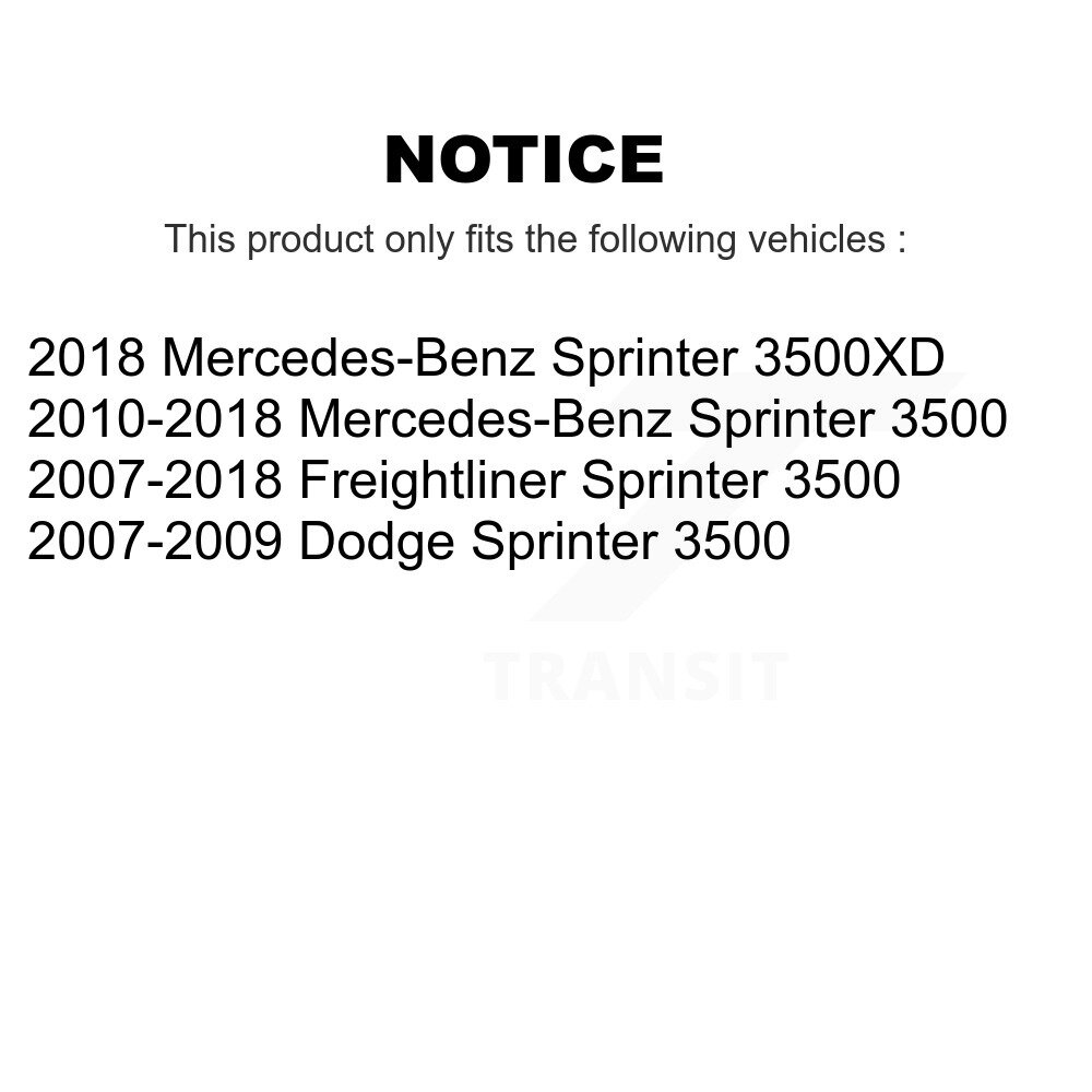 Front Disc Brake Caliper Kit For Sprinter 3500 Mercedes-Benz Dodge Freightliner 3500XD KBC-100124 - Image 2