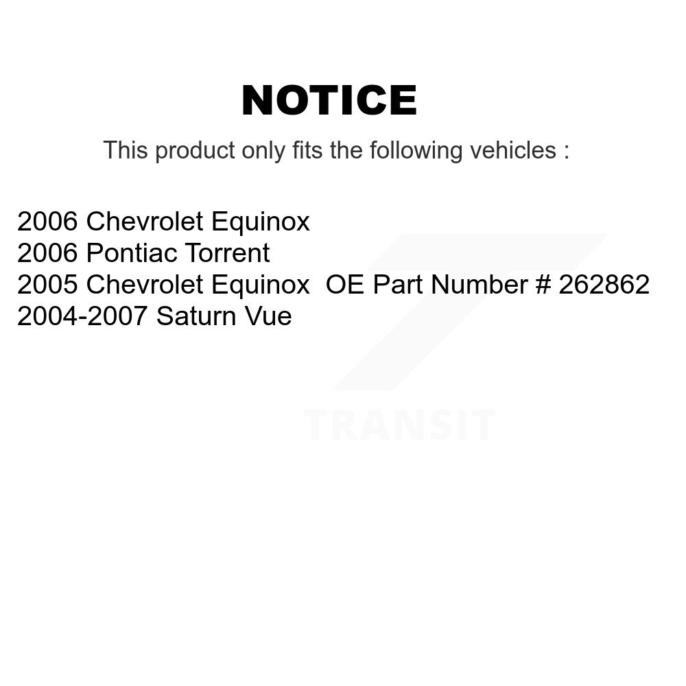 Front Brake Caliper Left Right Side Kit For Chevrolet Equinox Saturn Vue Pontiac Torrent KBC-100136 - Image 2