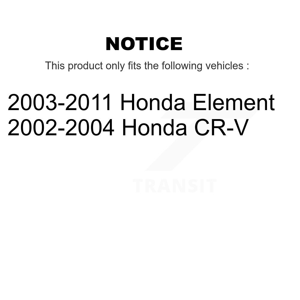 Front Disc Brake Caliper Left Right Side (Driver Passenger) Kit For Honda CR-V Element KBC-100172 - Image 2