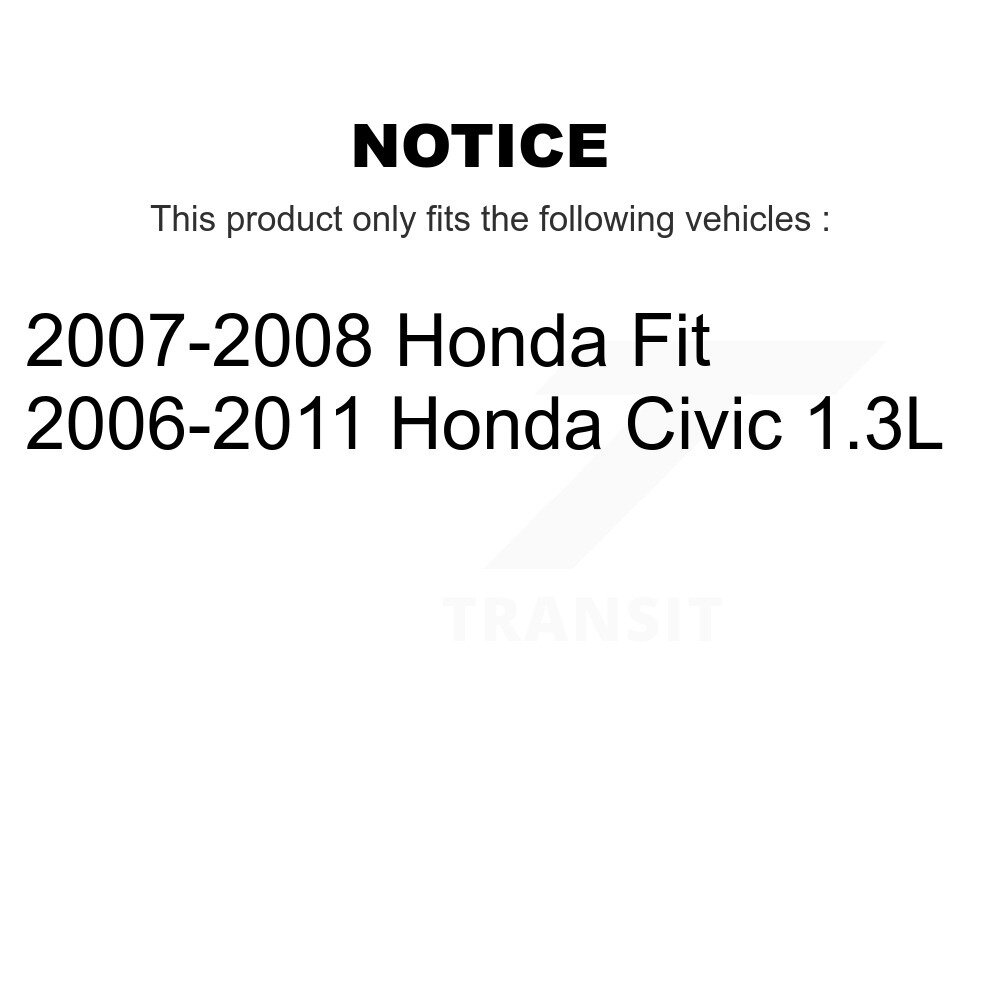 Front Disc Brake Caliper Left Right Side (Driver Passenger) Kit For Honda Civic Fit KBC-100181 - Image 2