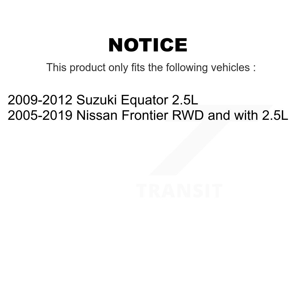 Front Brake Caliper Left Right (Driver Passenger) Kit For Nissan Frontier Suzuki Equator KBC-100183 - Image 2