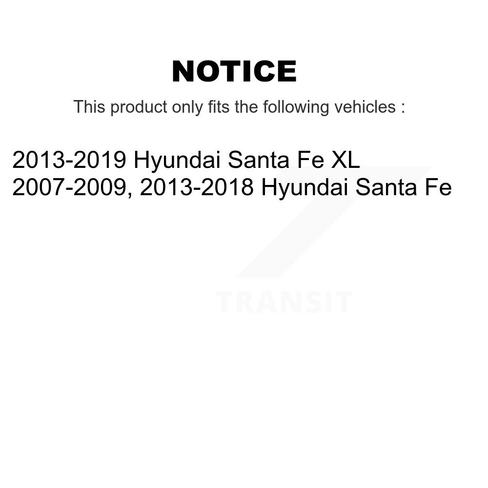Front Disc Brake Caliper Left Right Side (Driver Passenger) Kit For Hyundai Santa Fe XL KBC-100191 - Image 2