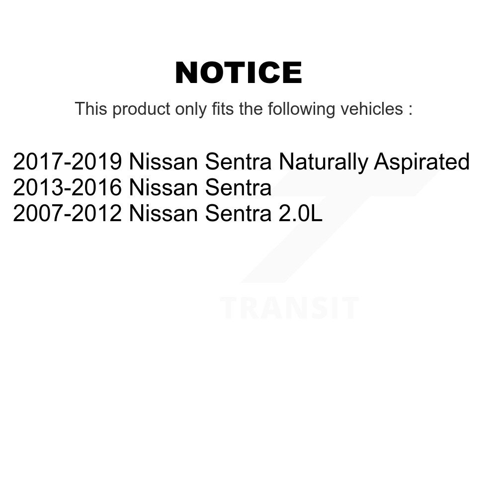 Front Disc Brake Caliper Left Right Side (Driver Passenger) Kit For Nissan Sentra KBC-100196 - Image 2