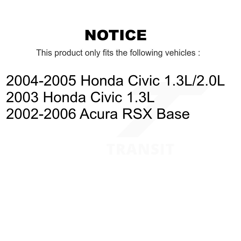 Front Disc Brake Caliper Left Right Side (Driver Passenger) Kit For Honda Civic Acura RSX KBC-100243 - Image 2