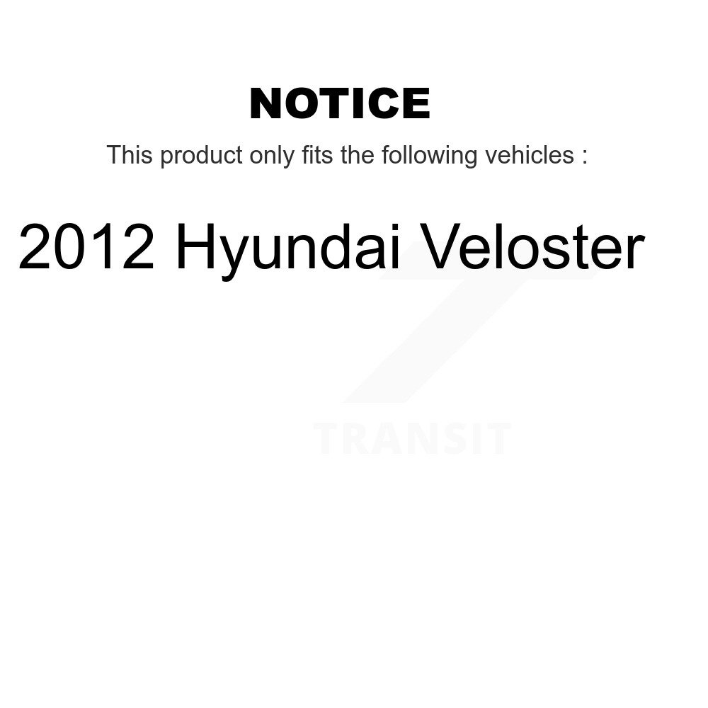 Front Disc Brake Caliper Left Right Side (Driver Passenger) Kit For 2012 Hyundai Veloster KBC-100265 - Image 2