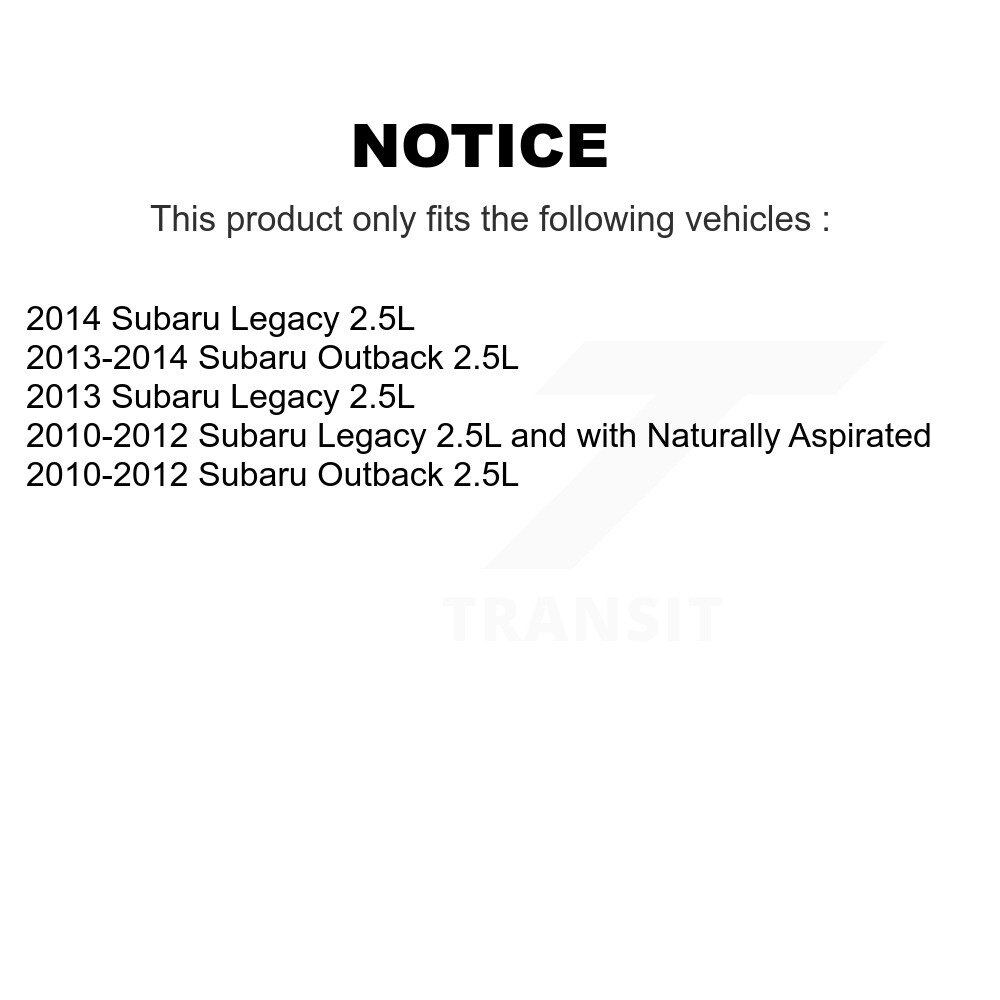 Front Rear Brake Caliper Left Right Side (Driver Passenger) Kit For Subaru Outback Legacy KBC-100473 - Image 2