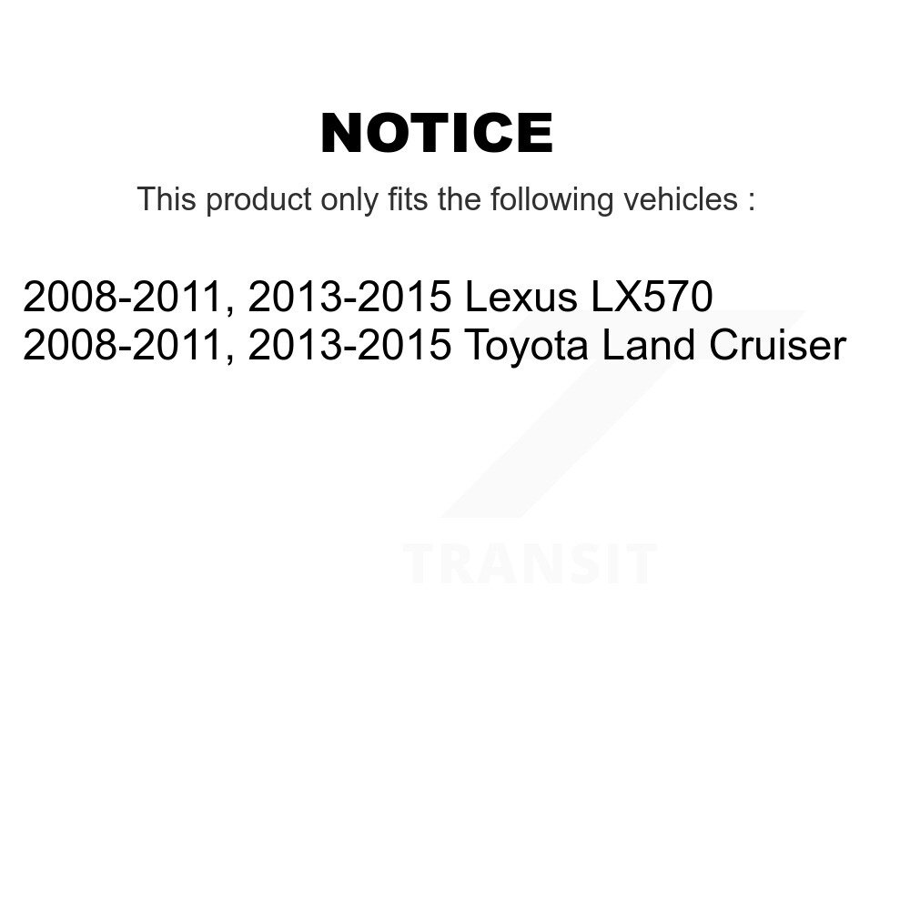 Front Rear Disc Brake Caliper Left Right Side Kit For Lexus LX570 Toyota Land Cruiser KBC-100476 - Image 2