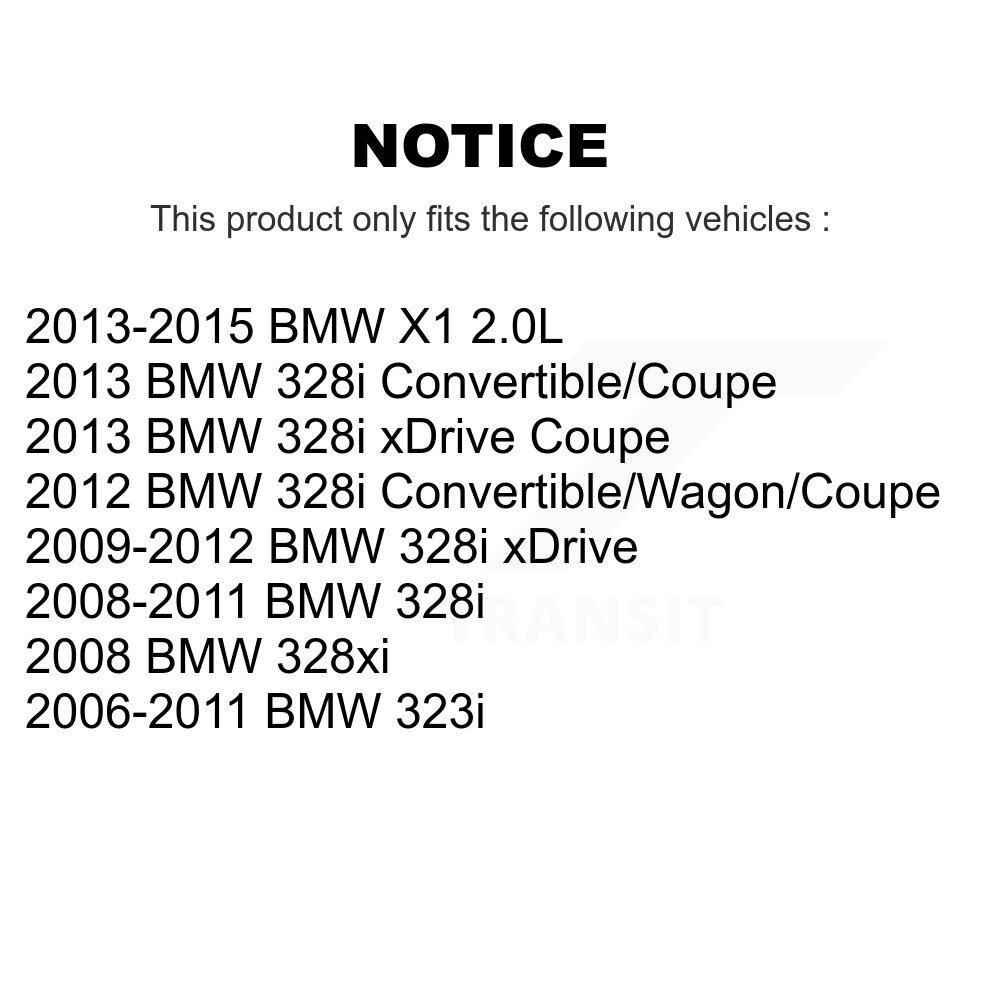 Front Rear Disc Brake Caliper Left Right Side Kit For BMW 328i xDrive 323i X1 328xi KBC-100523 - Image 2