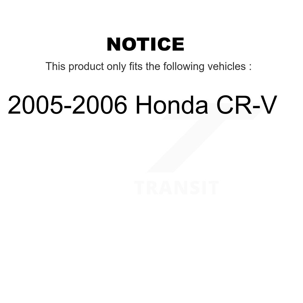 Front Rear Brake Caliper Left Right Side (Driver Passenger) Kit For 2005-2006 Honda CR-V KBC-100524 - Image 2
