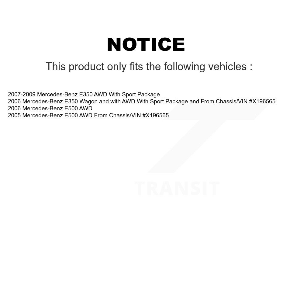 Front Rear Brake Caliper Left Right Driver Passenger Side Kit For Mercedes-Benz E350 E500 KBC-100526 - Image 2