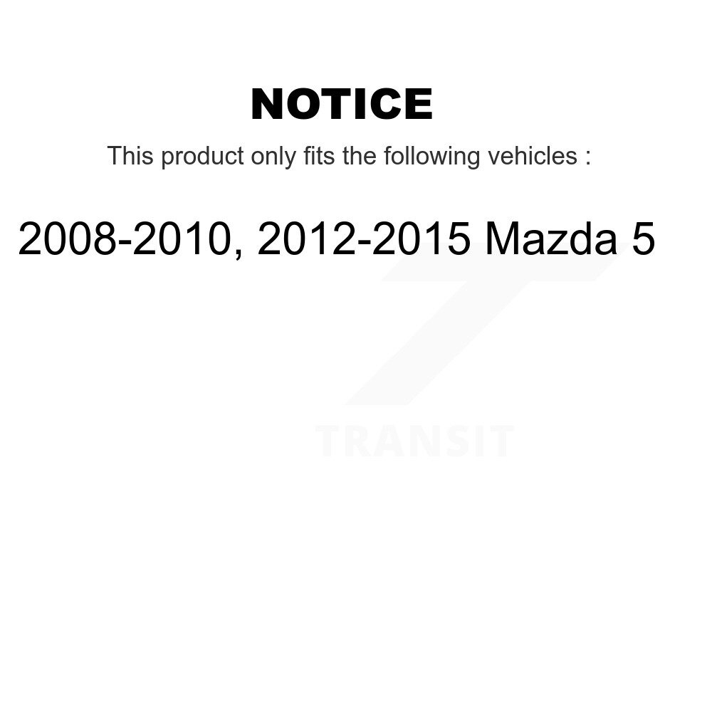 Front Rear Disc Brake Caliper Assembly Left Right Side (Driver Passenger) Kit For Mazda 5 KBC-100545 - Image 2