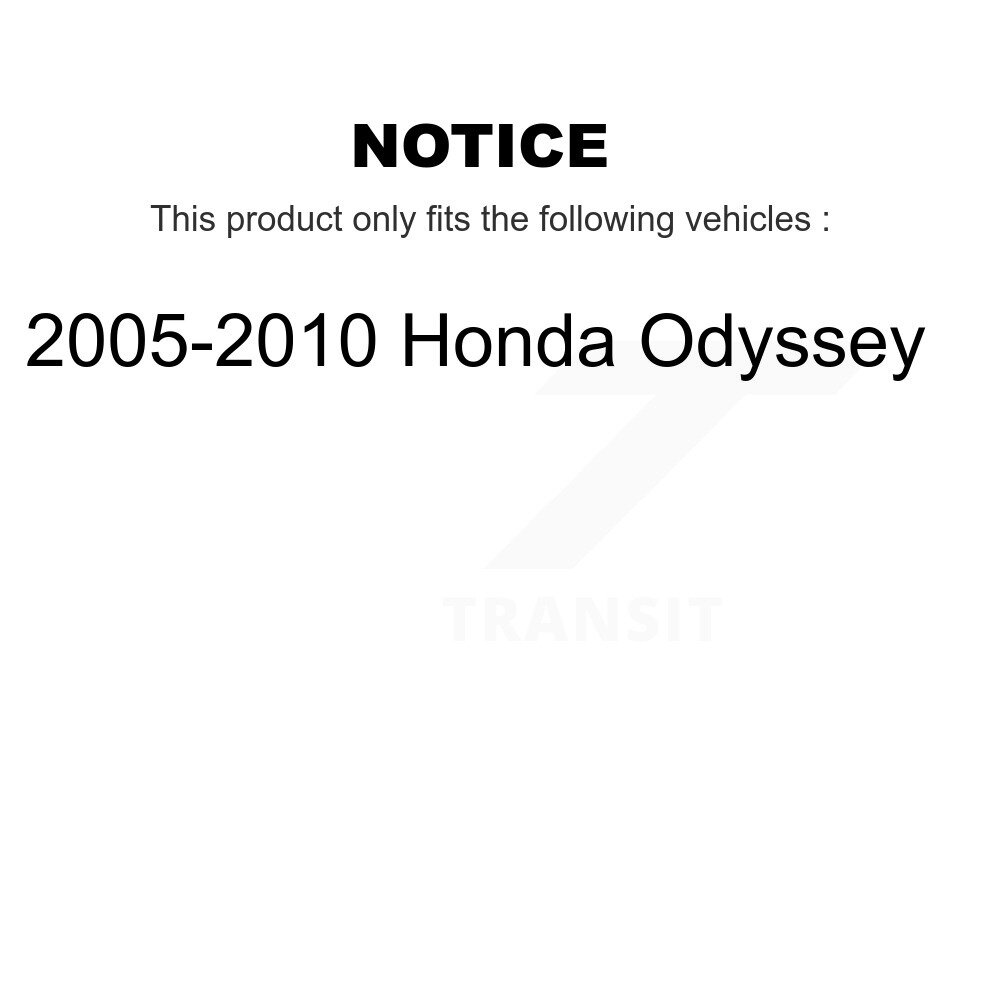 Front Rear Brake Caliper Left Right Driver Passenger Side Kit For 2005-2010 Honda Odyssey KBC-100569 - Image 2