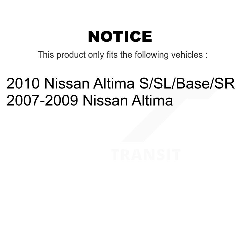 Front Rear Disc Brake Caliper Left Right Side (Driver Passenger) Kit For Nissan Altima KBC-100580 - Image 2