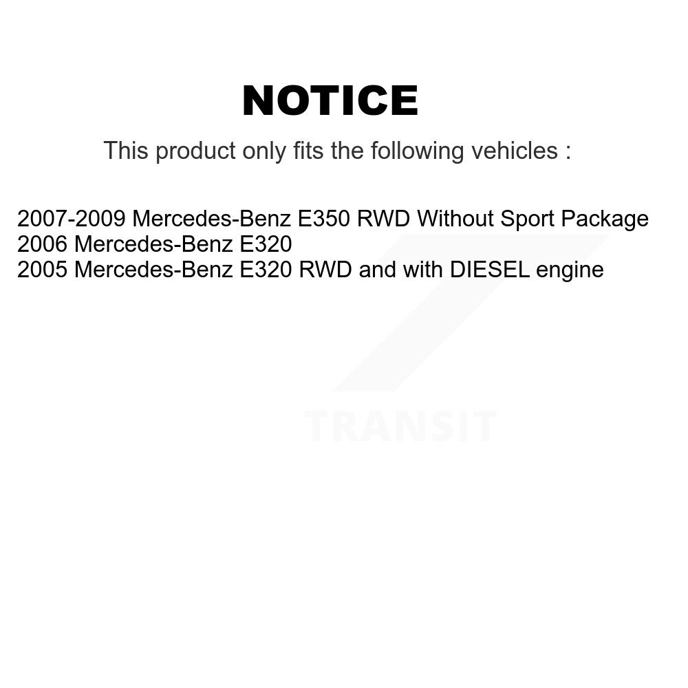 Front Rear Brake Caliper Left Right Driver Passenger Side Kit For Mercedes-Benz E350 E320 KBC-100593 - Image 2