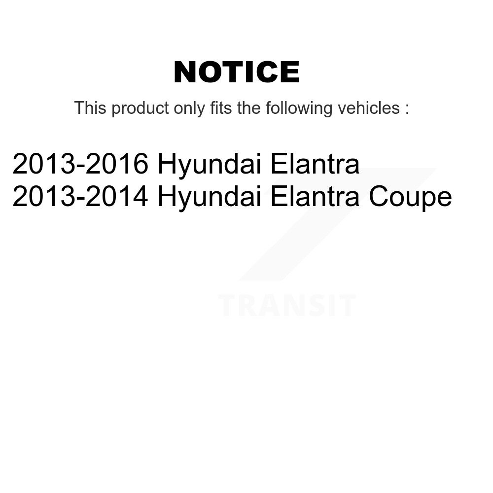 Front Disc Brake Caliper Left Right Side (Driver Passenger) Kit For Hyundai Elantra Coupe KBC-100608 - Image 2