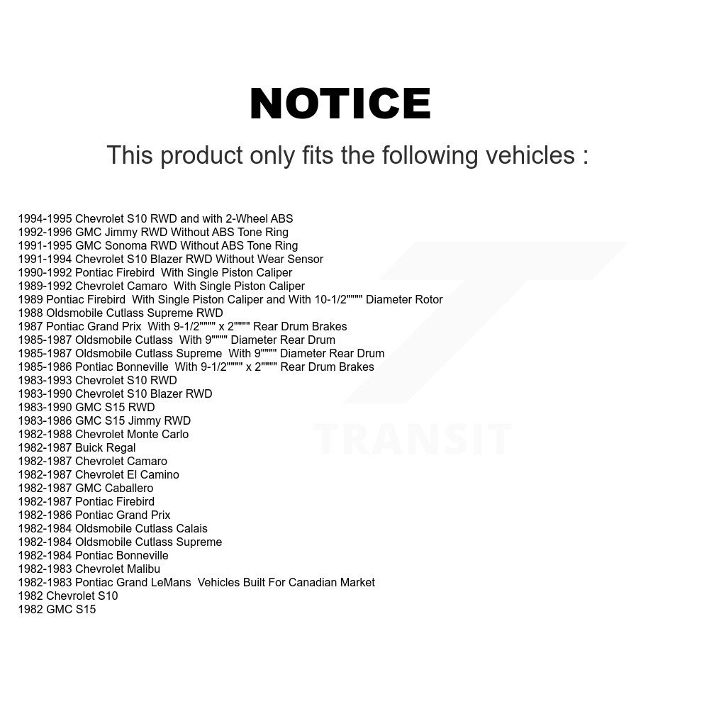 Front Brake Caliper Rotors Ceramic Pad Kit For Chevrolet Camaro Pontiac S10 Firebird GMC KC8-100722C - Image 2