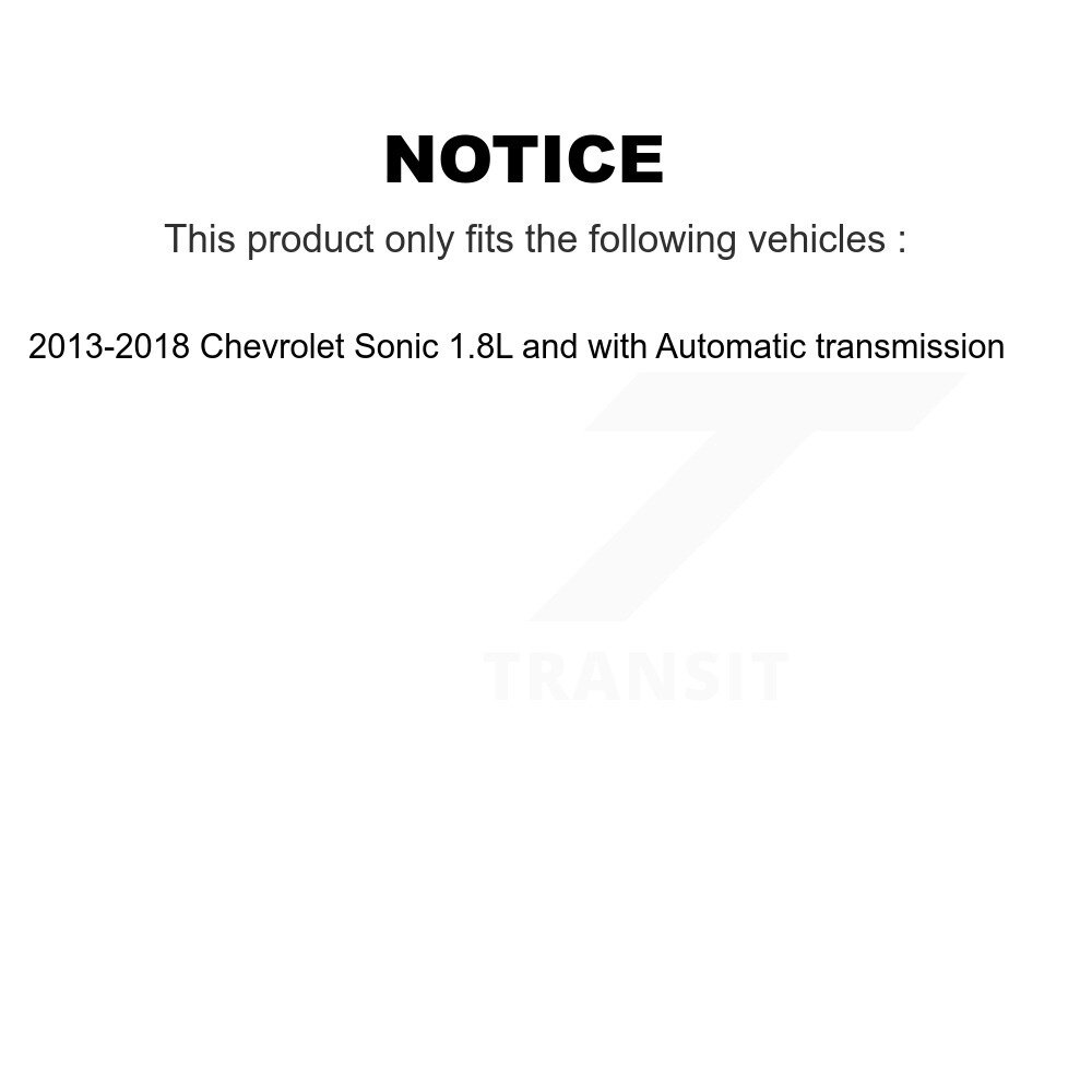 Front CV Axle Shaft Kit For 2013-2018 Chevrolet Sonic 1.8L with Automatic transmission KCV-100034 - Image 2