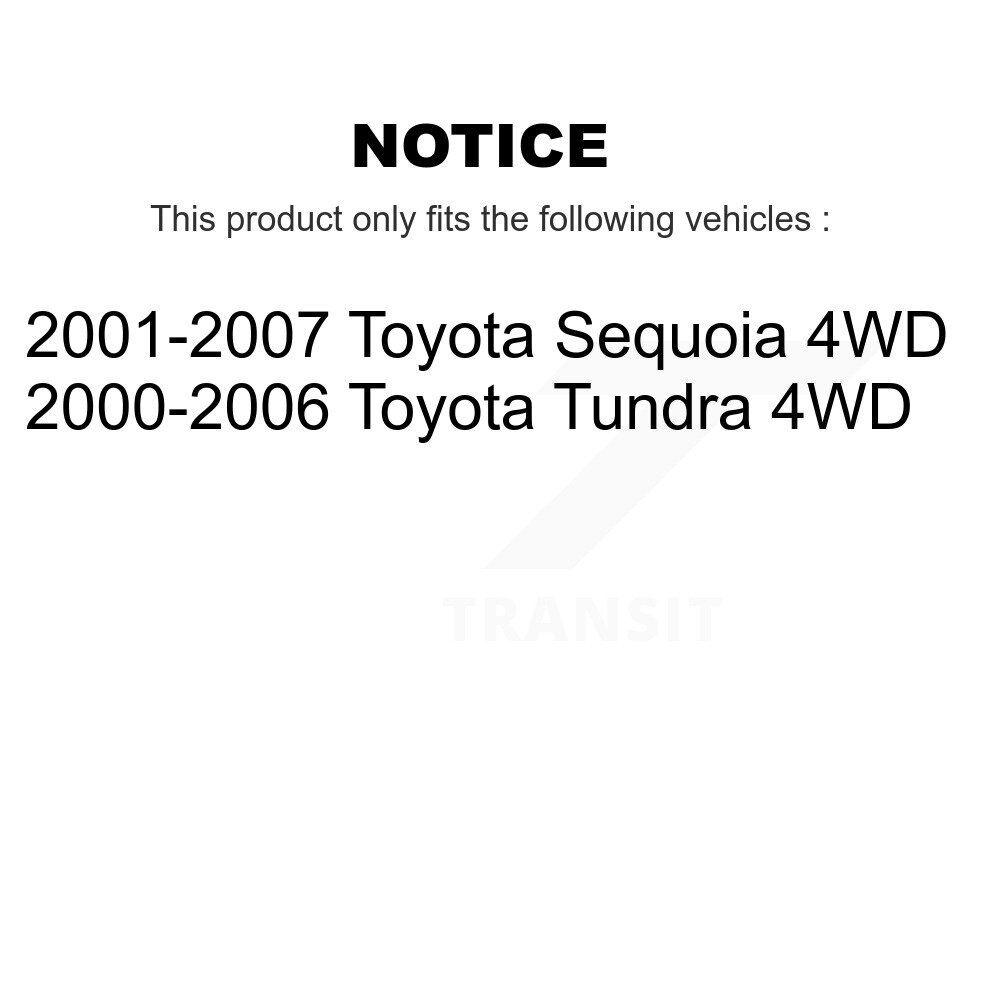 Front CV Axle Drive Shaft Complete Assembly Kit For Toyota Tundra Sequoia 4WD KCV-100086 - Image 2