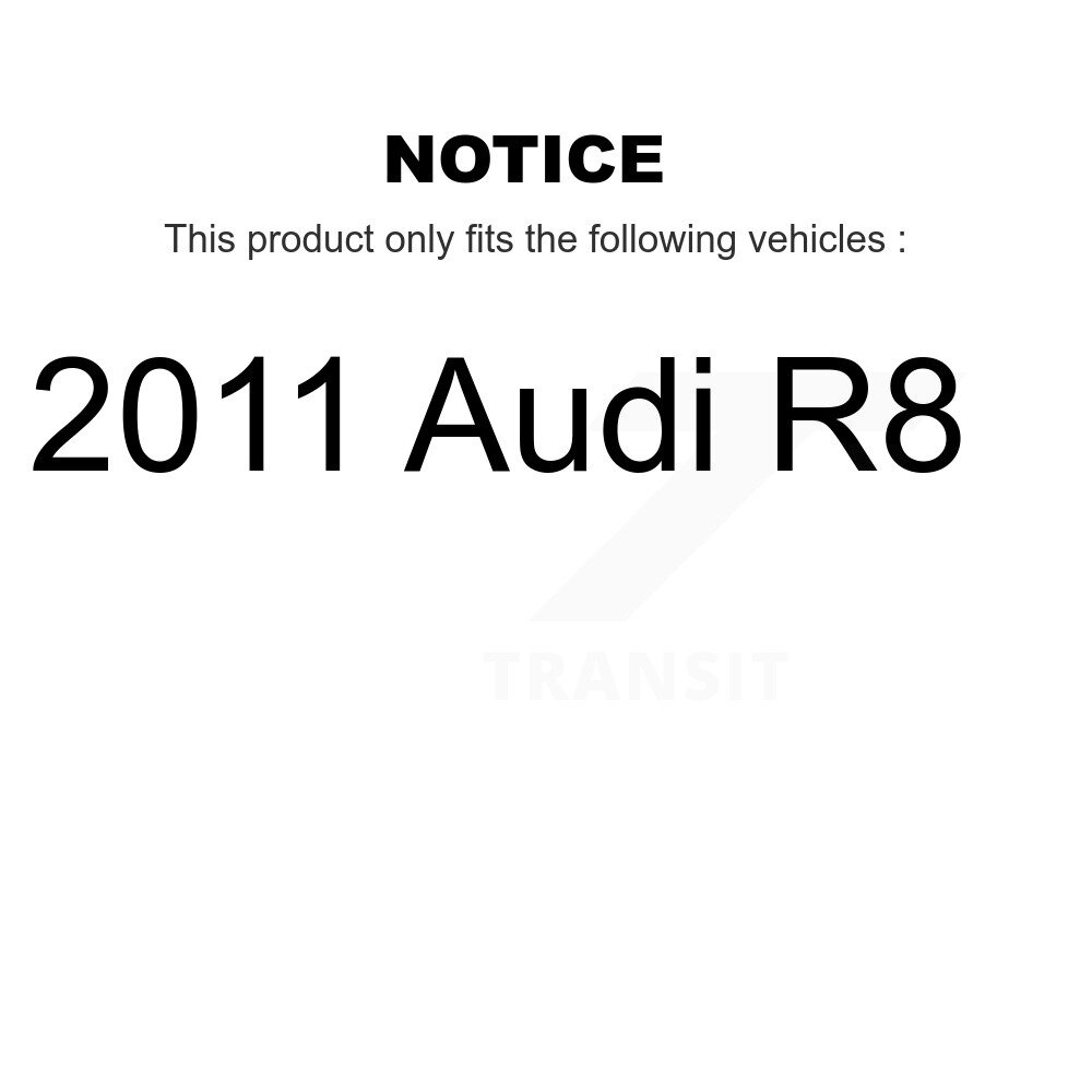 Front Ceramic Disc Brake Pads And Extra Wear Sensor Pairs Kit For 2011 Audi R8 KCW-100741 - Image 2