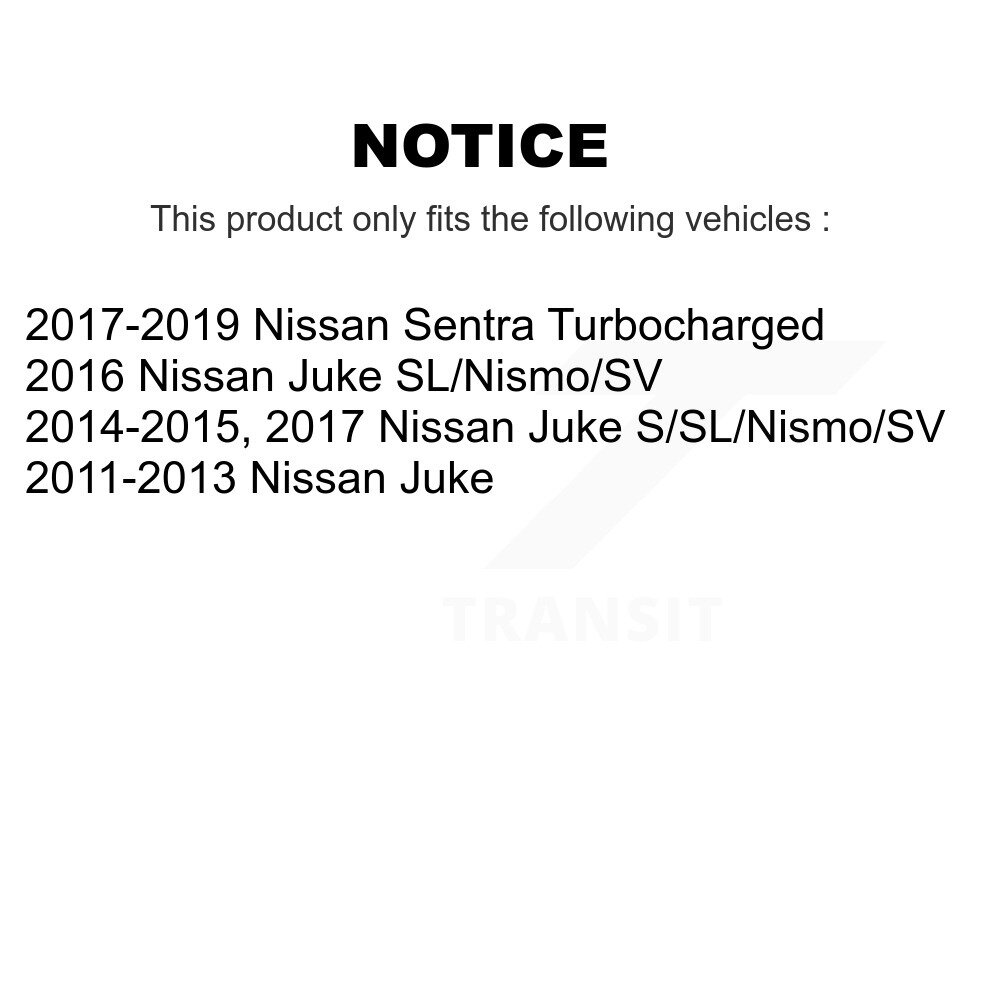 Front Rear Coated Drilled Slotted Disc Brake Rotors Kit For Nissan Sentra Juke KD-100329 - Image 2