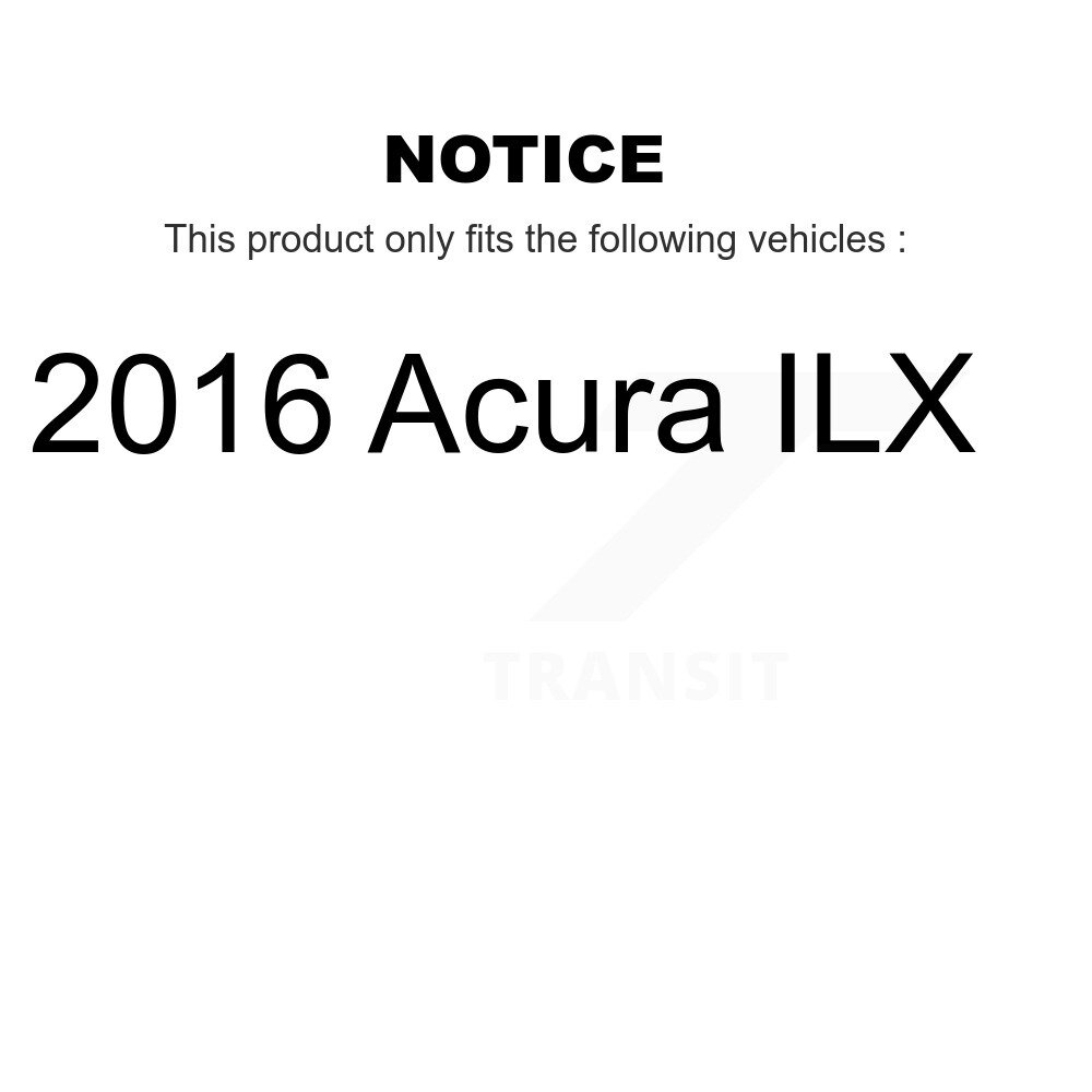 Front Rear Coated Drilled Slotted Disc Brake Rotors Kit For 2016 Acura ILX KD-100341 - Image 2