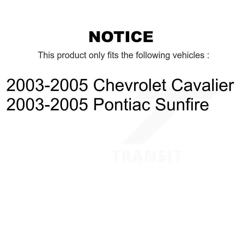 Rear Coated Brake Drums Pair For 2003-2005 Pontiac Sunfire Chevrolet Cavalier KG-101403 - Image 2