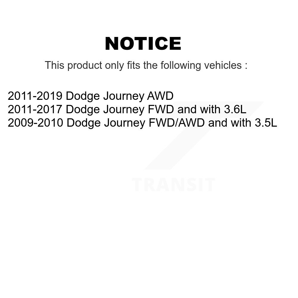Front Left CV Axle Drive Shaft And Complete Hub Bearing Assembly Kit For Dodge Journey KN7-100018 - Image 2