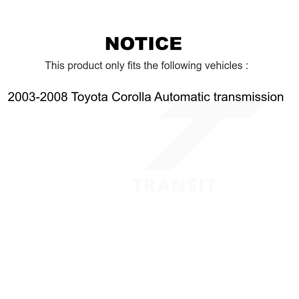 Front CV Axle Drive And Bearing Kit For 2003-2008 Toyota Corolla Automatic transmission KN7-100558 - Image 2