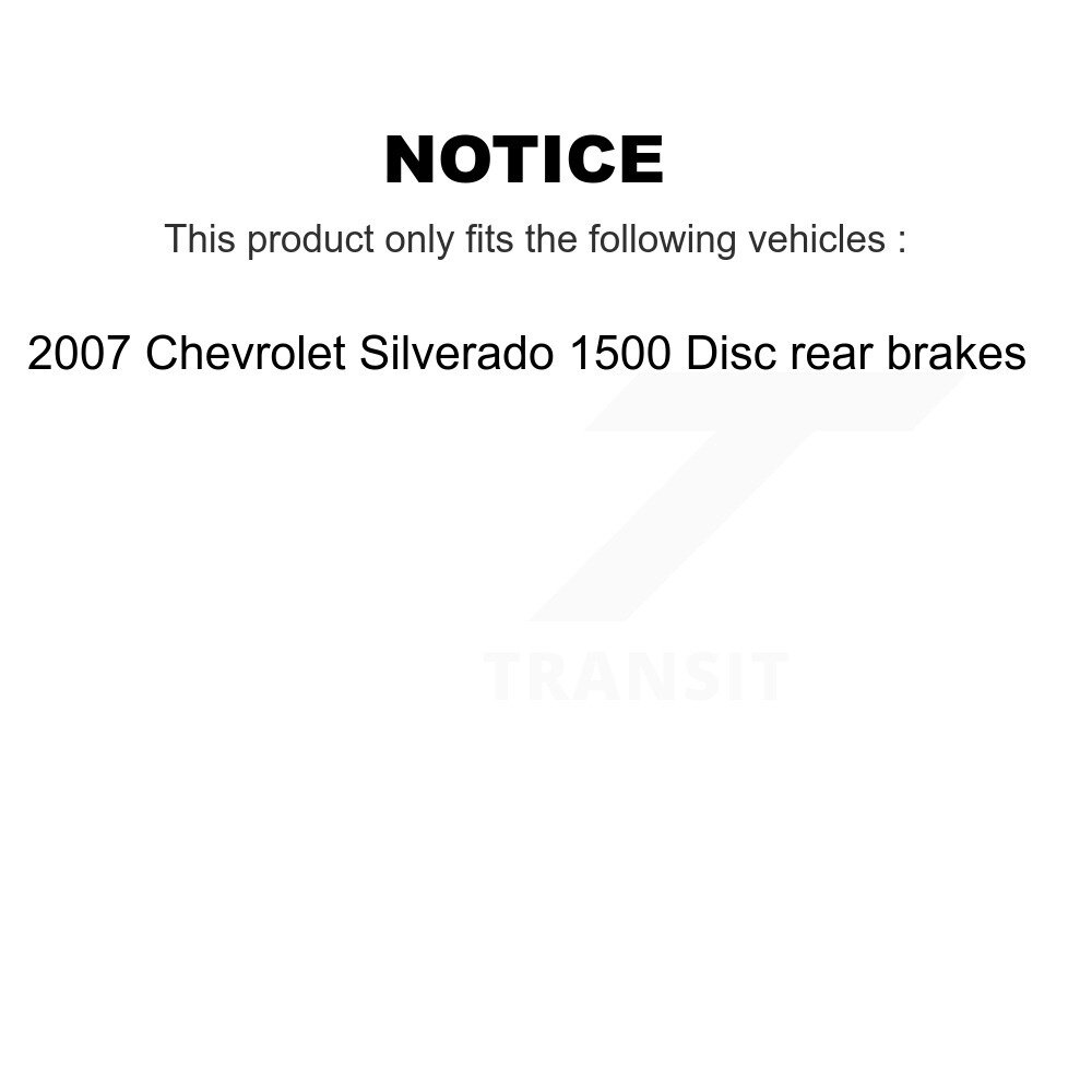 Front Ceramic Rear Semi-Metallic Disc Brake Pads Kit For Chevrolet Silverado 1500 KNF-101618 - Image 2