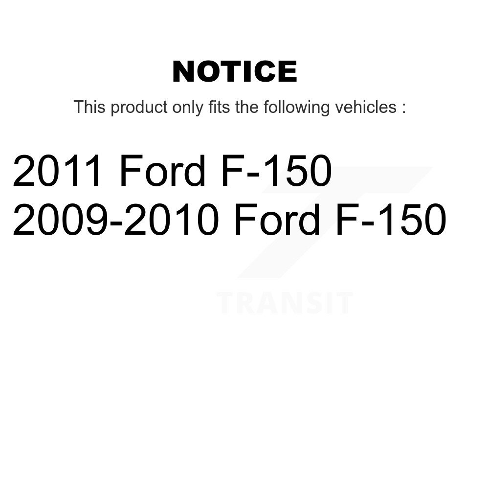 Rear Parking Brake Shoes With Hardware Kit For 2009-2011 Ford F-150 KNH-100053 - Image 2