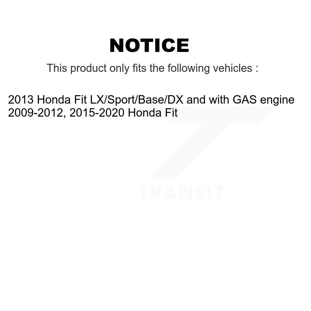 Rear Drum Brake Shoes With Hardware Kit For Honda Fit KNH-100142 - Image 2