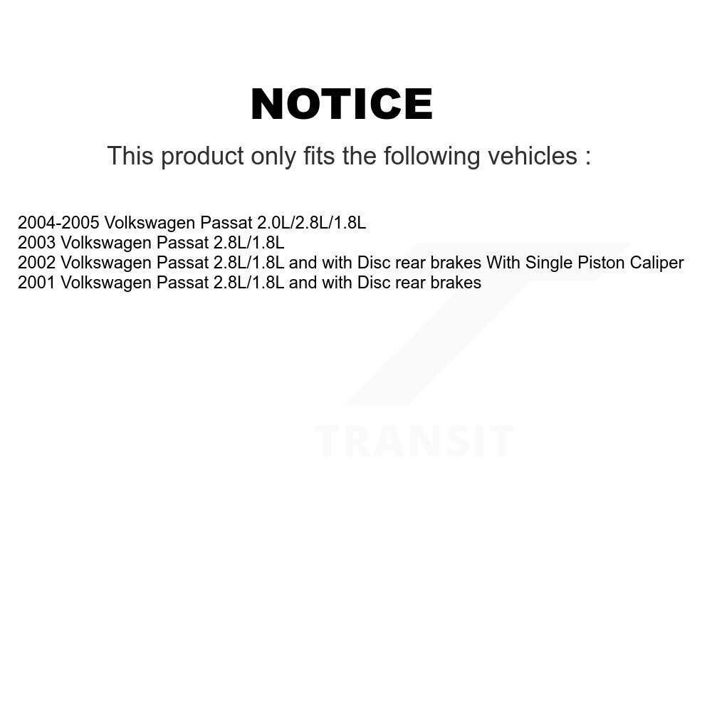 Front Ceramic Disc Brake Pads And Extra Wear Sensors Kit For Volkswagen Passat KNW-100596 - Image 2