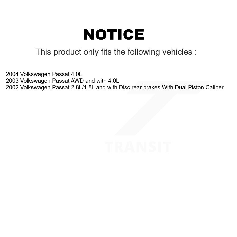 Front Ceramic Disc Brake Pads And Extra Wear Sensors Kit For Volkswagen Passat KNW-100597 - Image 2