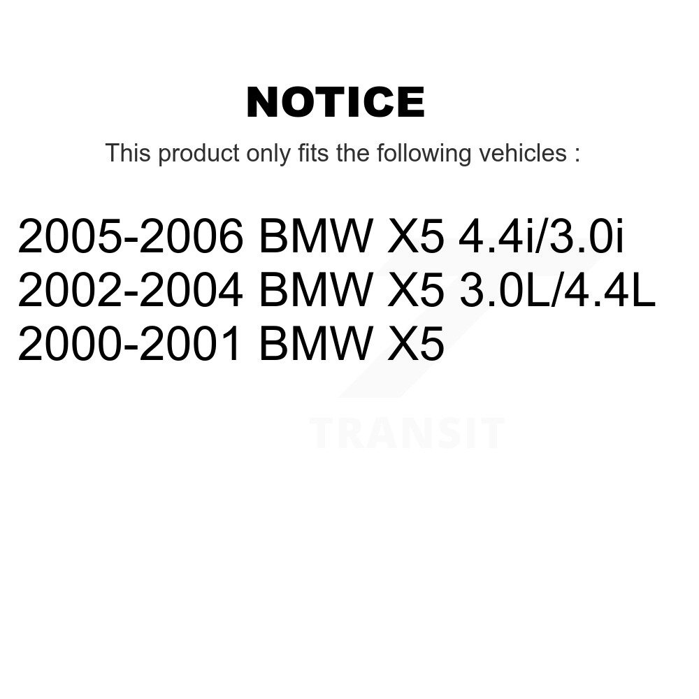 Front Ceramic Disc Brake Pads And Wear Sensors Kit For BMW X5 KNW-100640 - Image 2