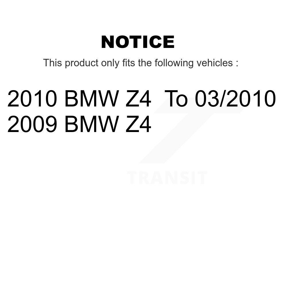 Front Ceramic Disc Brake Pads And Wear Sensors Kit For BMW Z4 KNW-100679 - Image 2