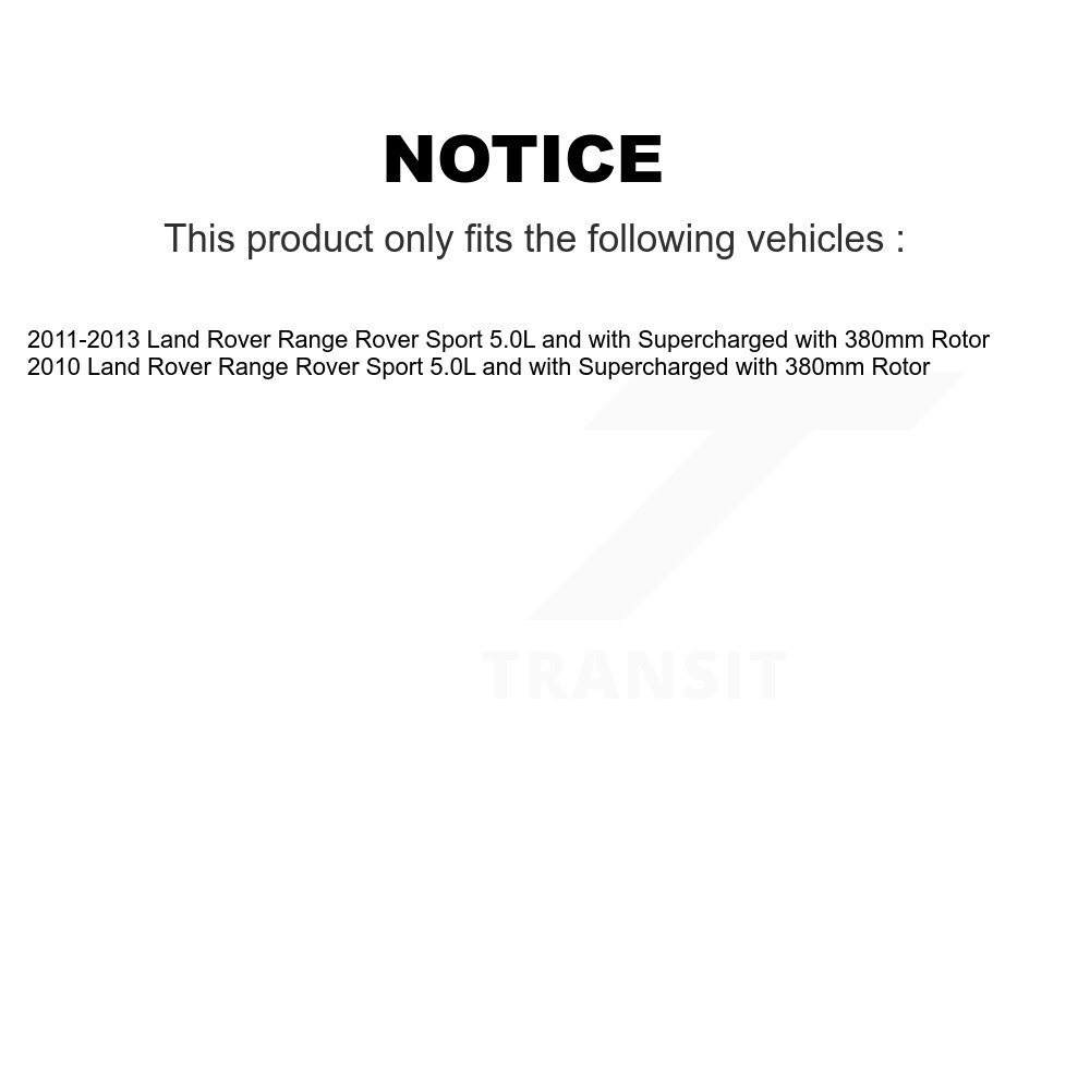 Front Ceramic Brake Pad Wear Sensor Kit For Land Rover Range Sport 5.0L with Supercharged KNW-100685 - Image 2